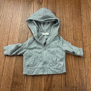 Miles the Label gray zipup‎ hoodie 3 months